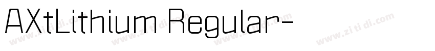 AXtLithium Regular字体转换